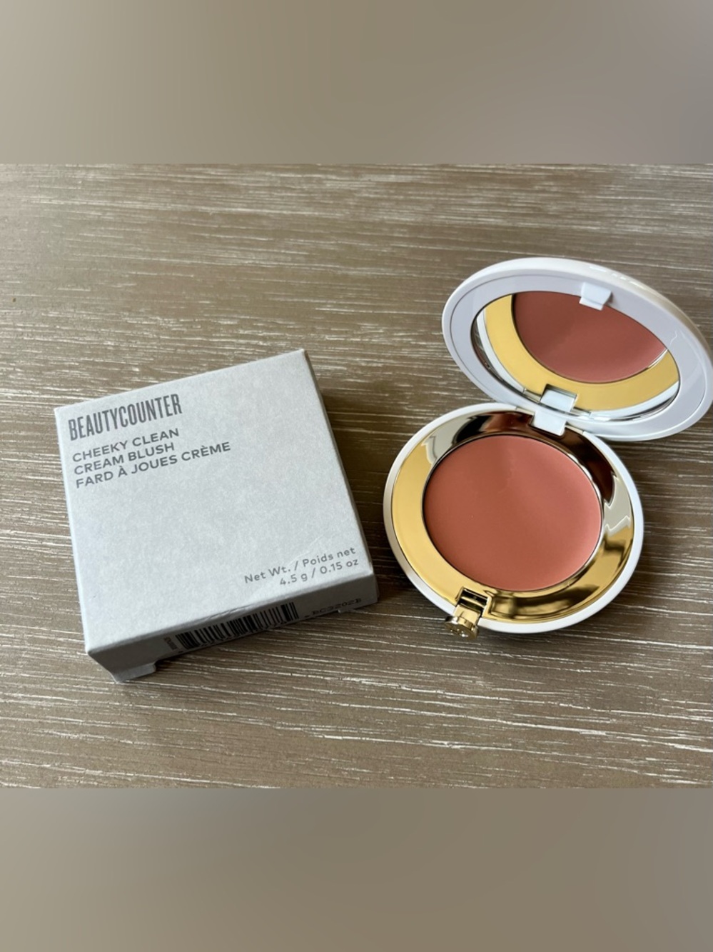 Beautycounter Cheeky Clean Cream Blush in Chai Full Size 0.15 oz - Picture 3 of 9